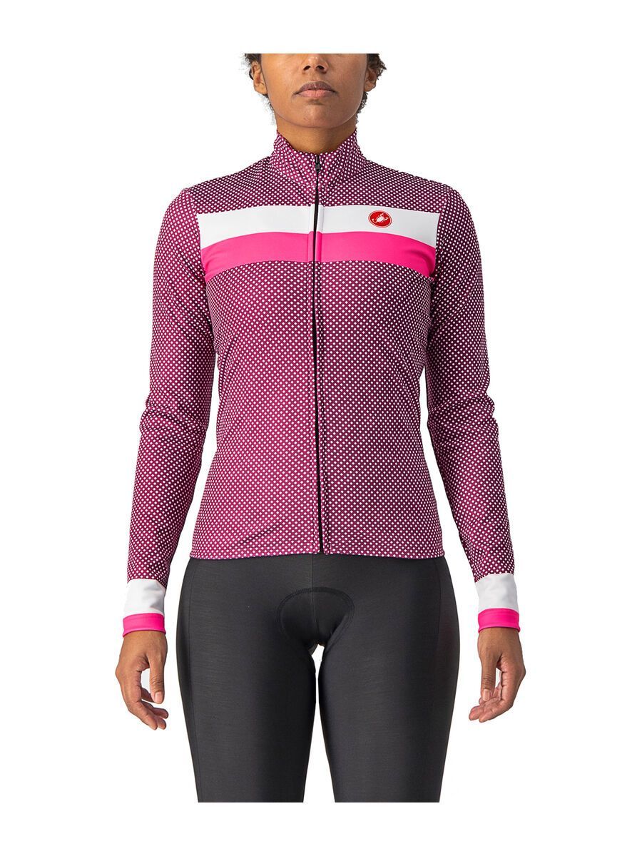 Castelli Volare LS Jersey, cyclamen/white-pink fluo - Bild 1