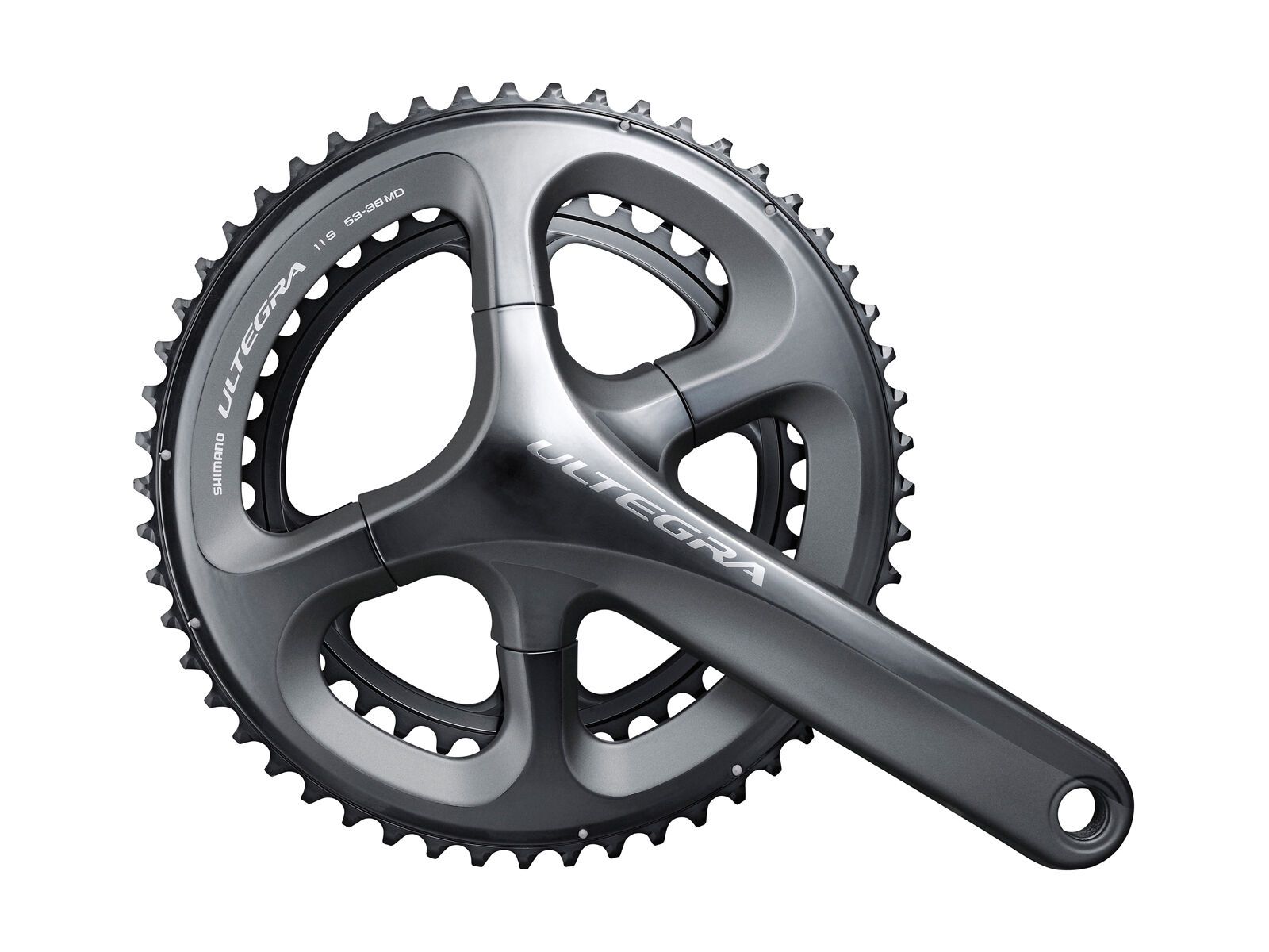 Shimano Kurbelgarnitur Ultegra FC-6800 2x11 - 50/34 Compact, grau - Bild 1