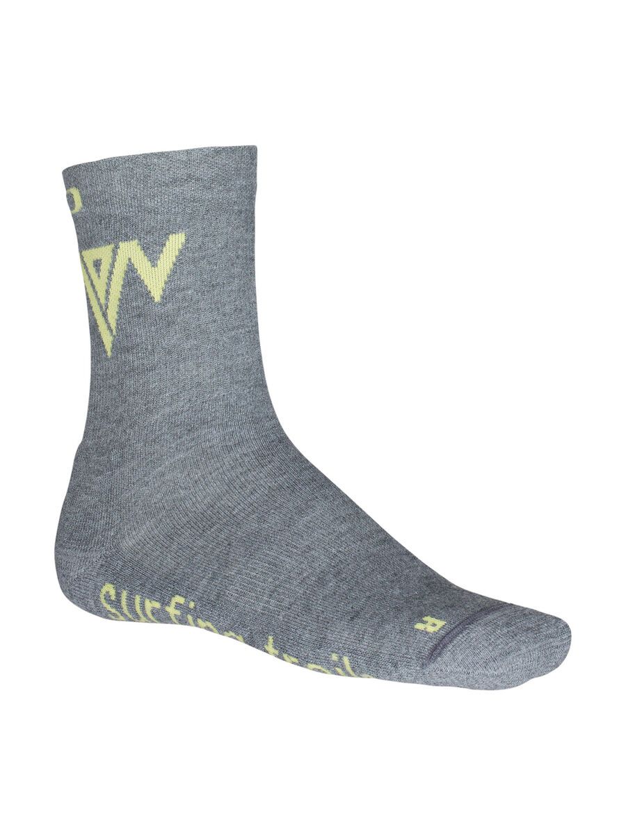 ION Socks mid Pole, stone grey melange - Bild 1