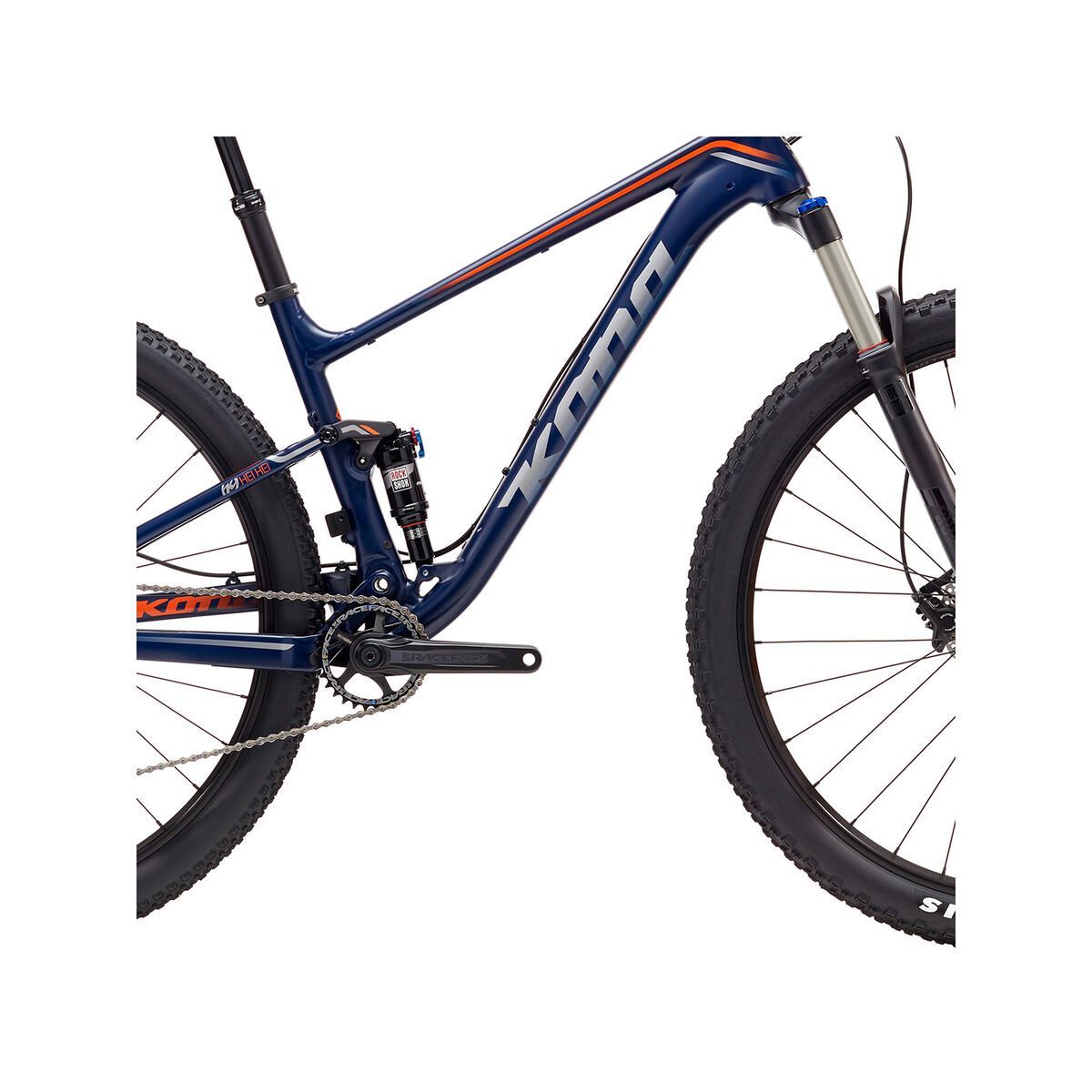 Kona Hei Hei, matt midnight blue/silver/orange - Bild 3