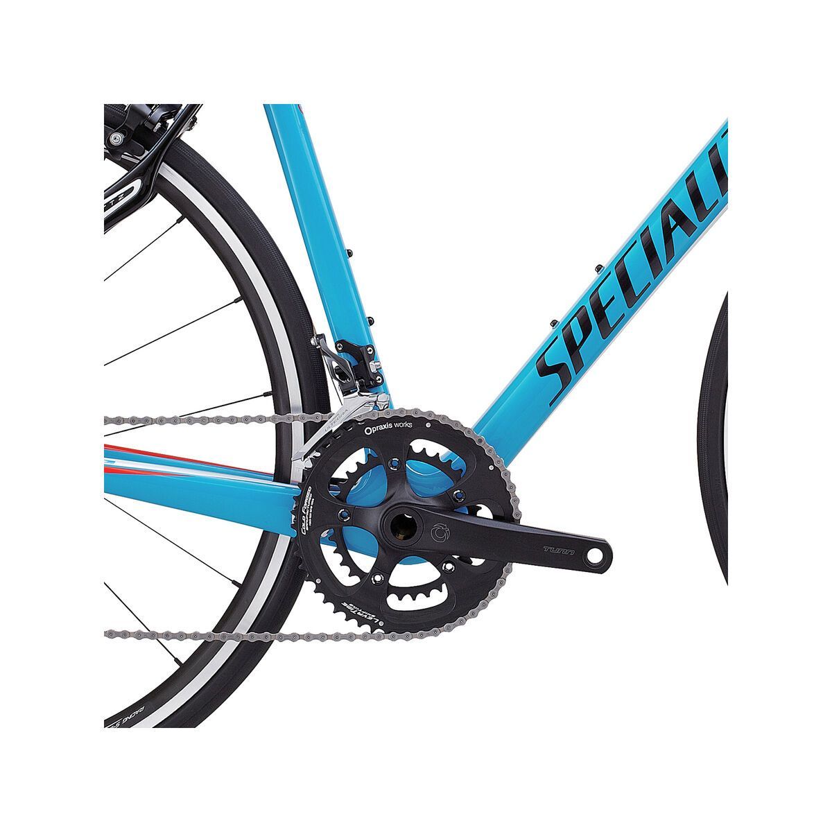 Specialized Roubaix SL4 Comp, gloss cyan/white/rocket red - Bild 3