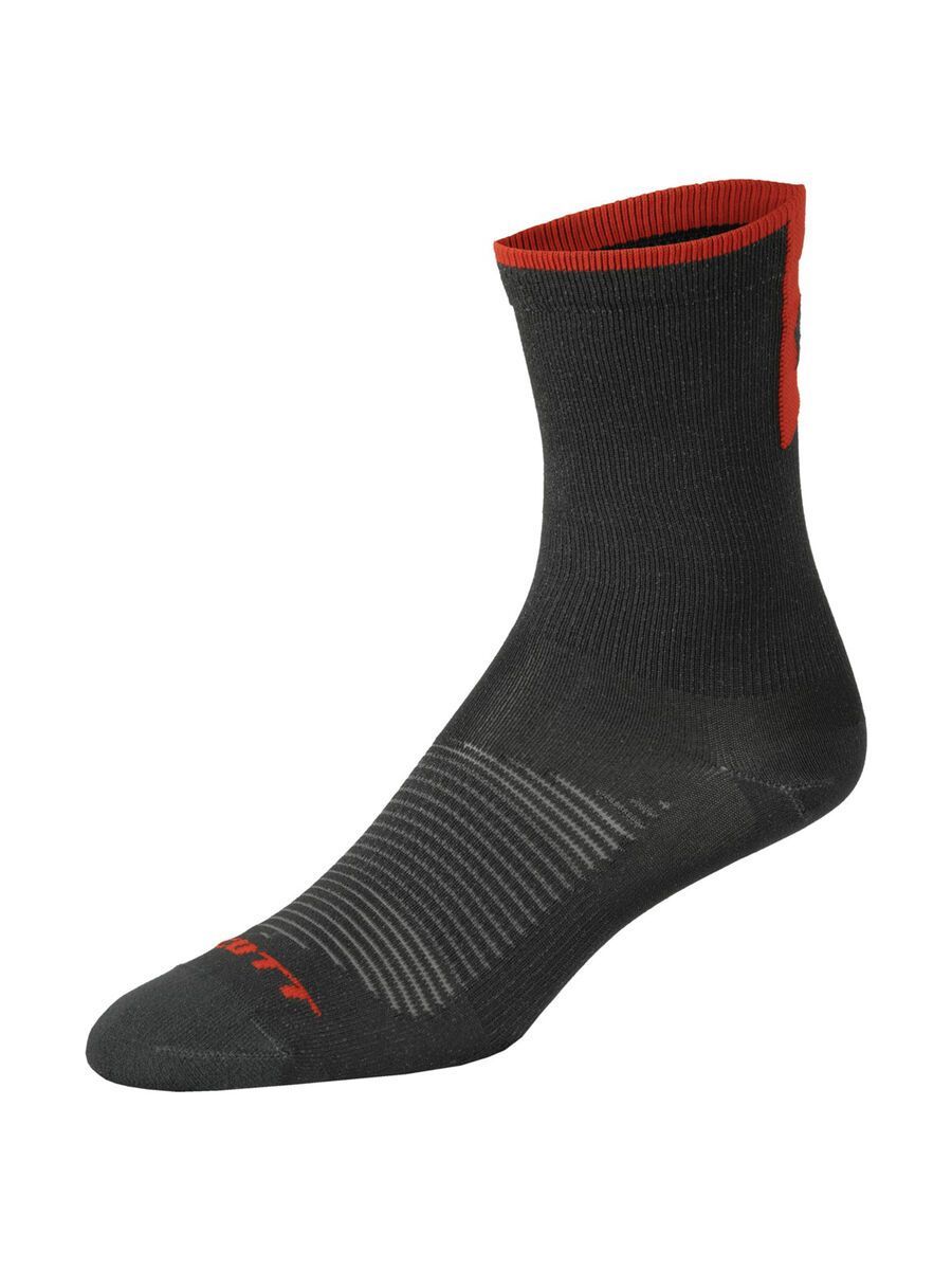 Scott Road Long Sock, black/fiery red - Bild 1