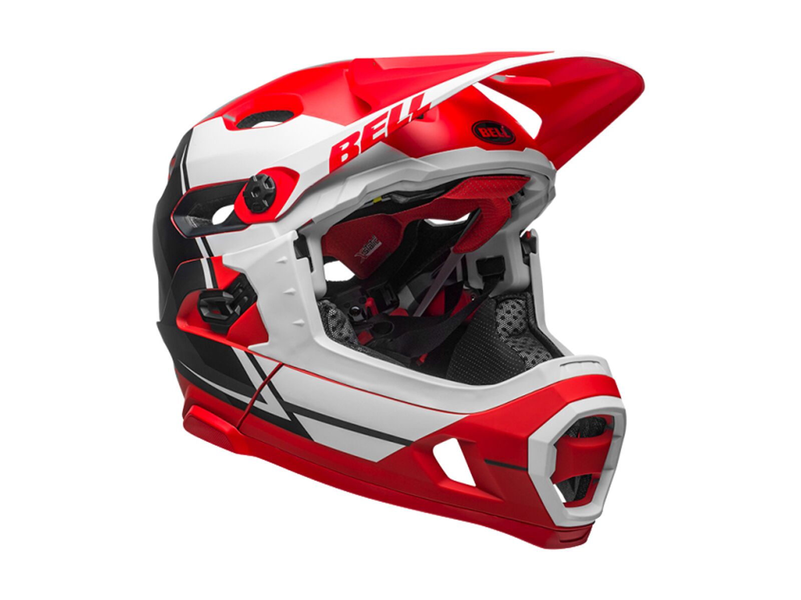 Bell Super DH MIPS, matte red/white/black recourse - Bild 3