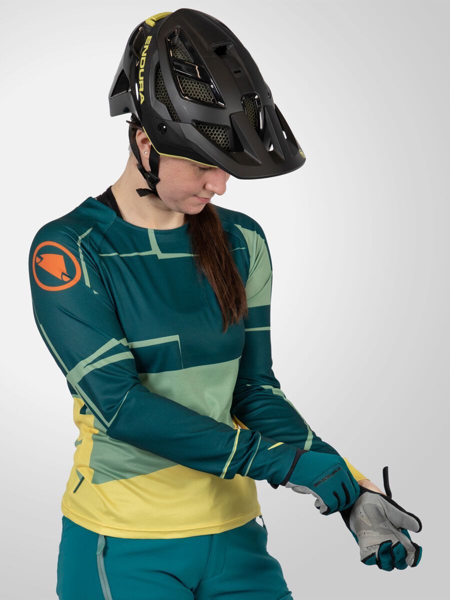 Endura Damen MT500 Print T-Shirt LTD (langarm), sattes teal - Bild 6