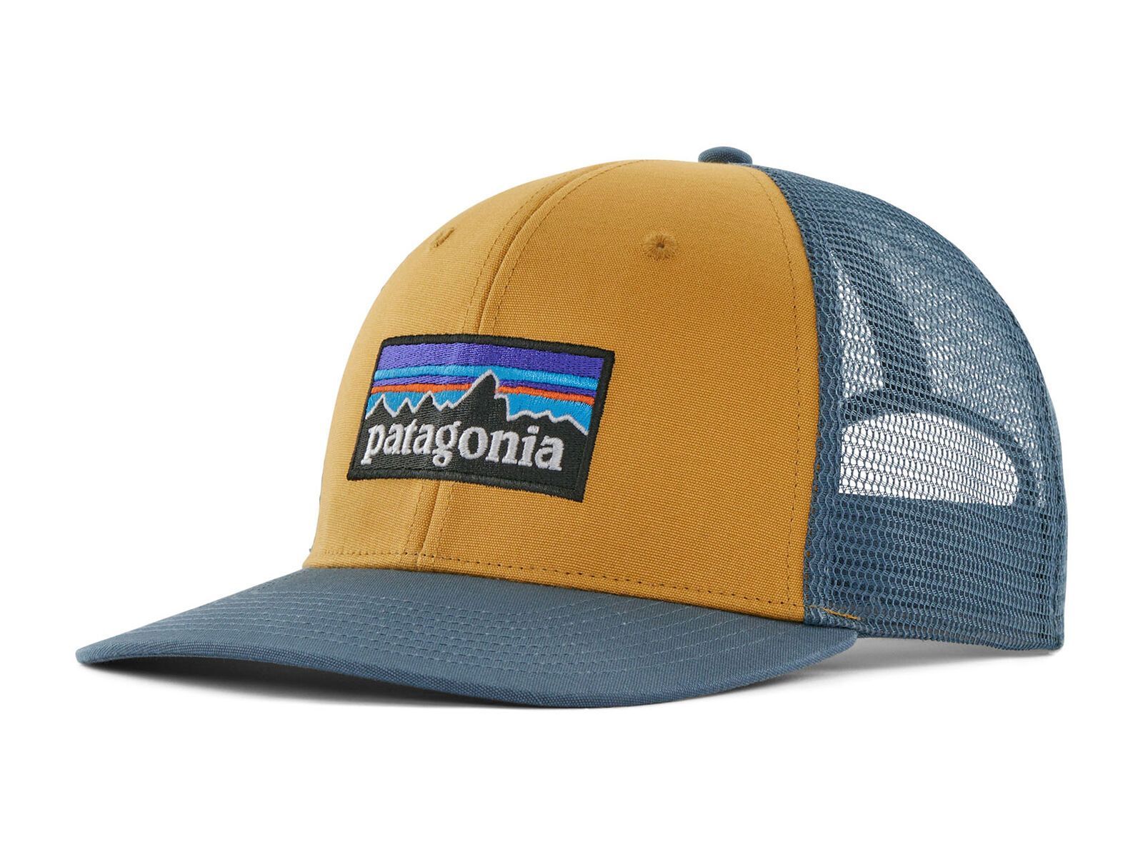 Patagonia P-6 Logo Trucker Hat, pufferfish gold - Bild 1