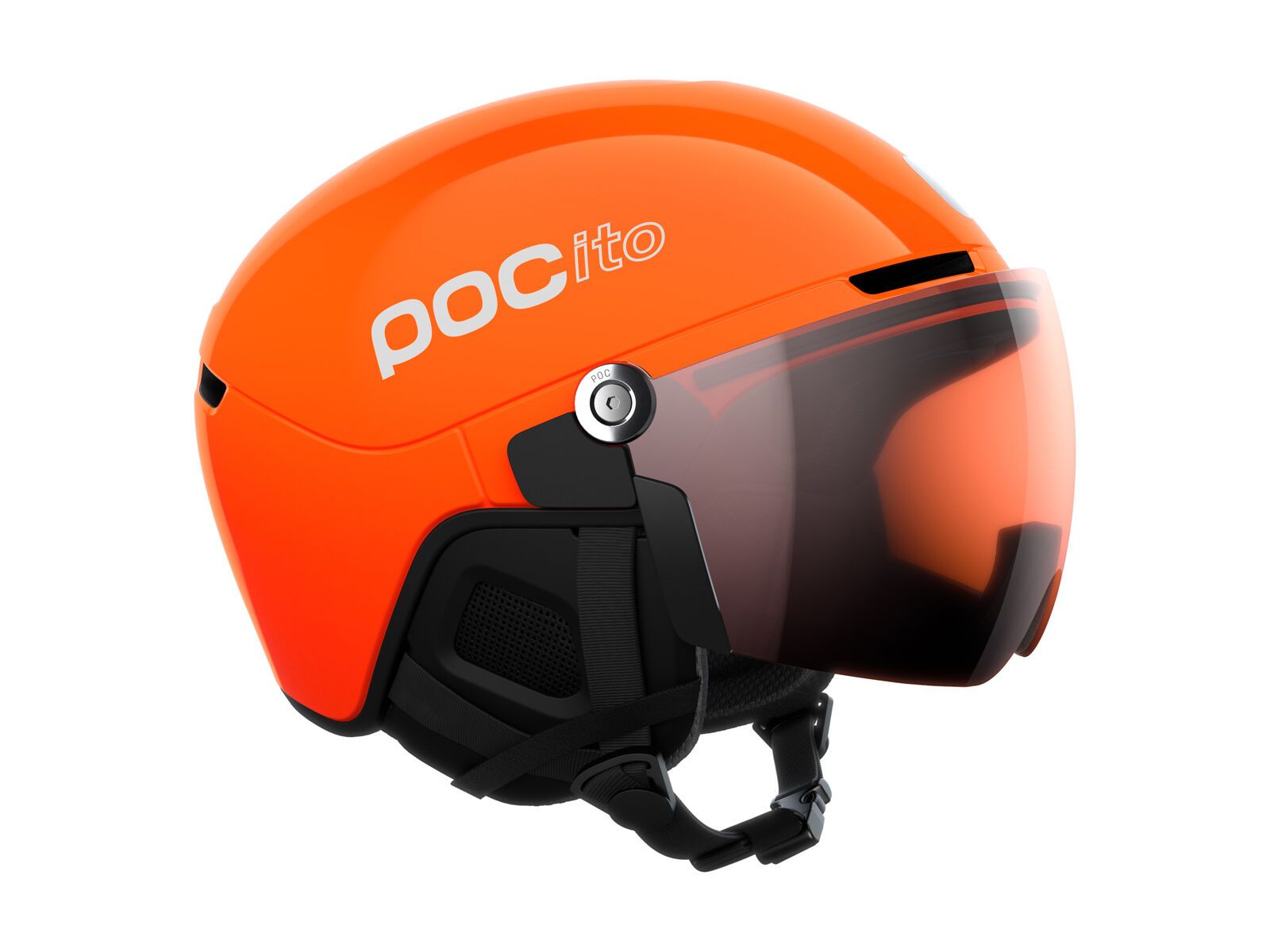 POC POCito Obex Visor, Partly Sunny/Light Orange / fluorescent orange - Bild 4