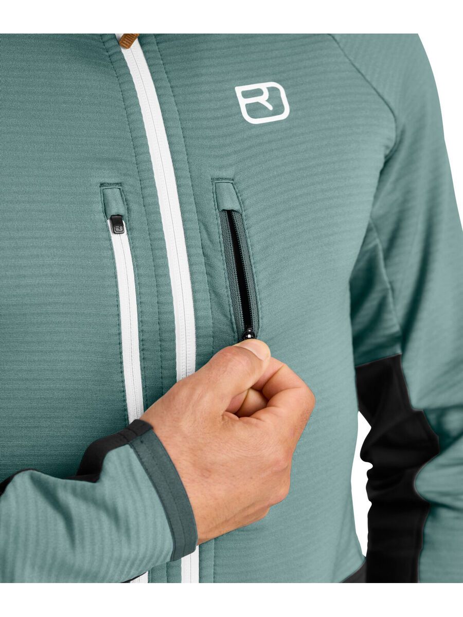 Ortovox Merino Fleece Rib Jacket M, arctic grey - Bild 3