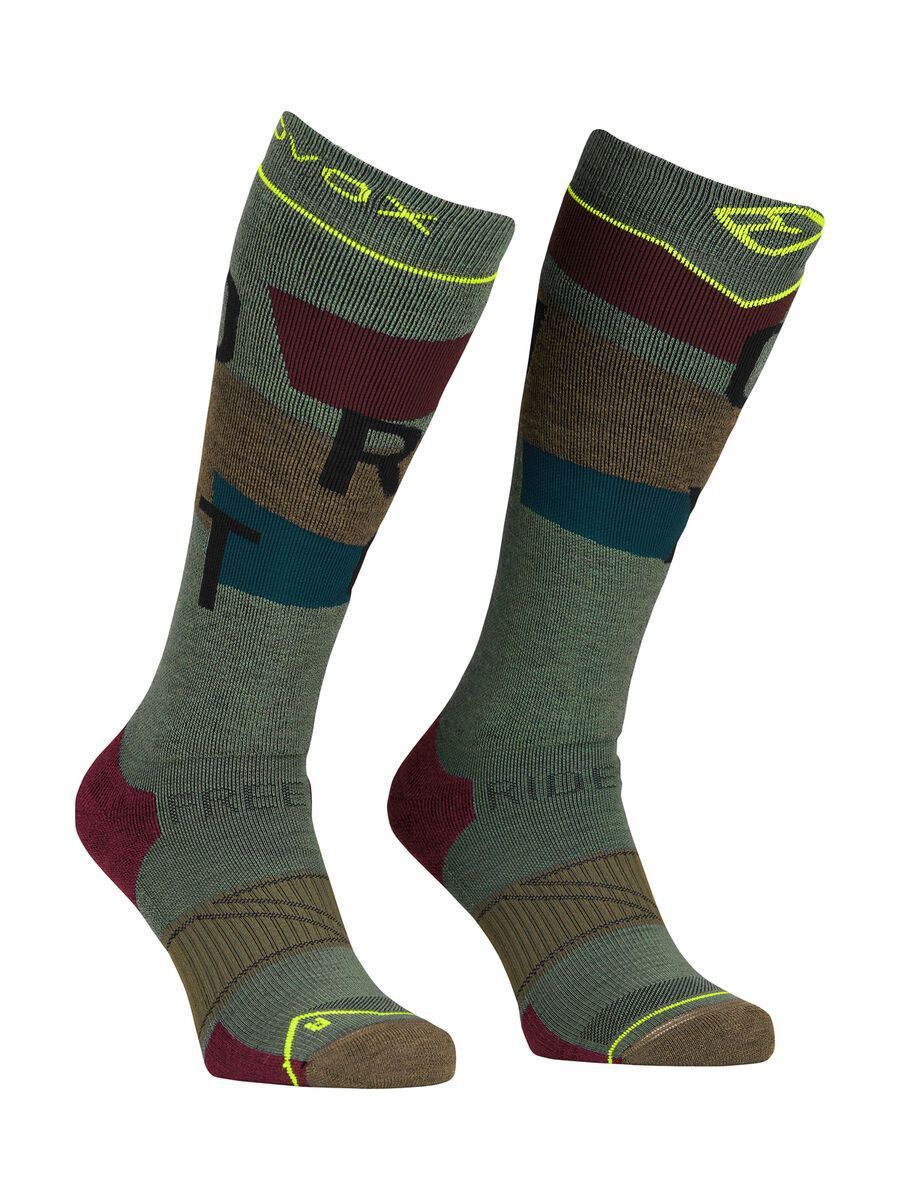 Ortovox Freeride Long Socks Cozy M, wild herbs - Bild 1