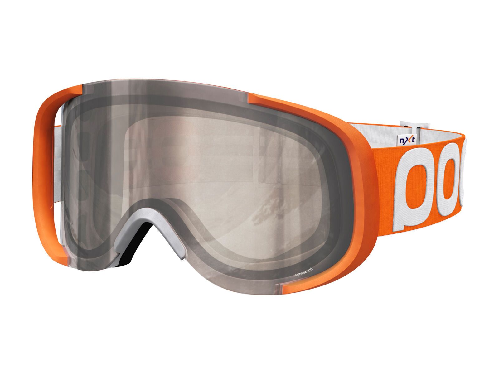 POC Cornea NXT Photo, zink orange/Lens: brown silver mirror - Bild 1