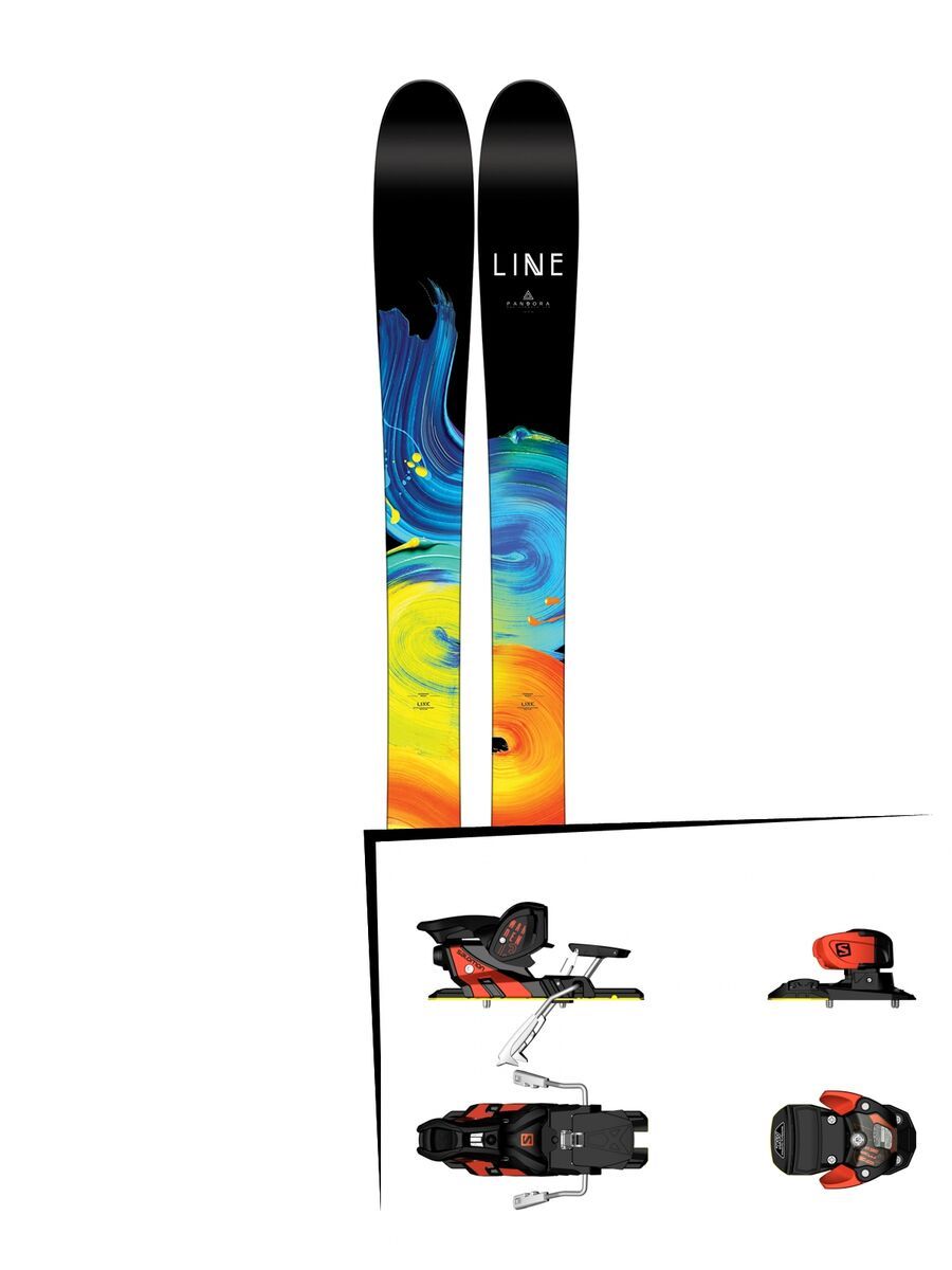 Set: Line Pandora 110 2017 + Salomon Warden MNC 13 (1540101) - Bild 1