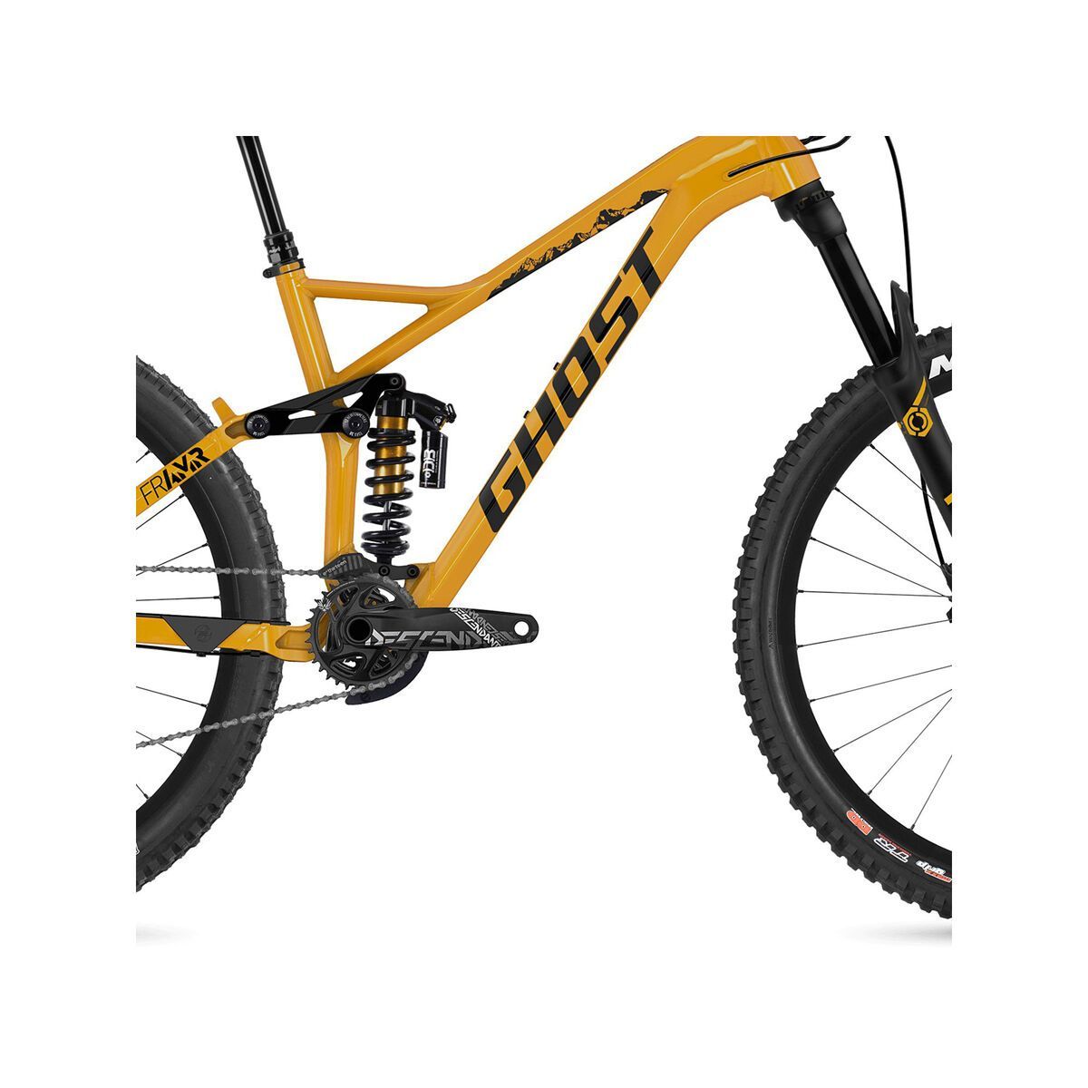 Ghost FR AMR 8.7 AL, spectra yellow / night black - Bild 4