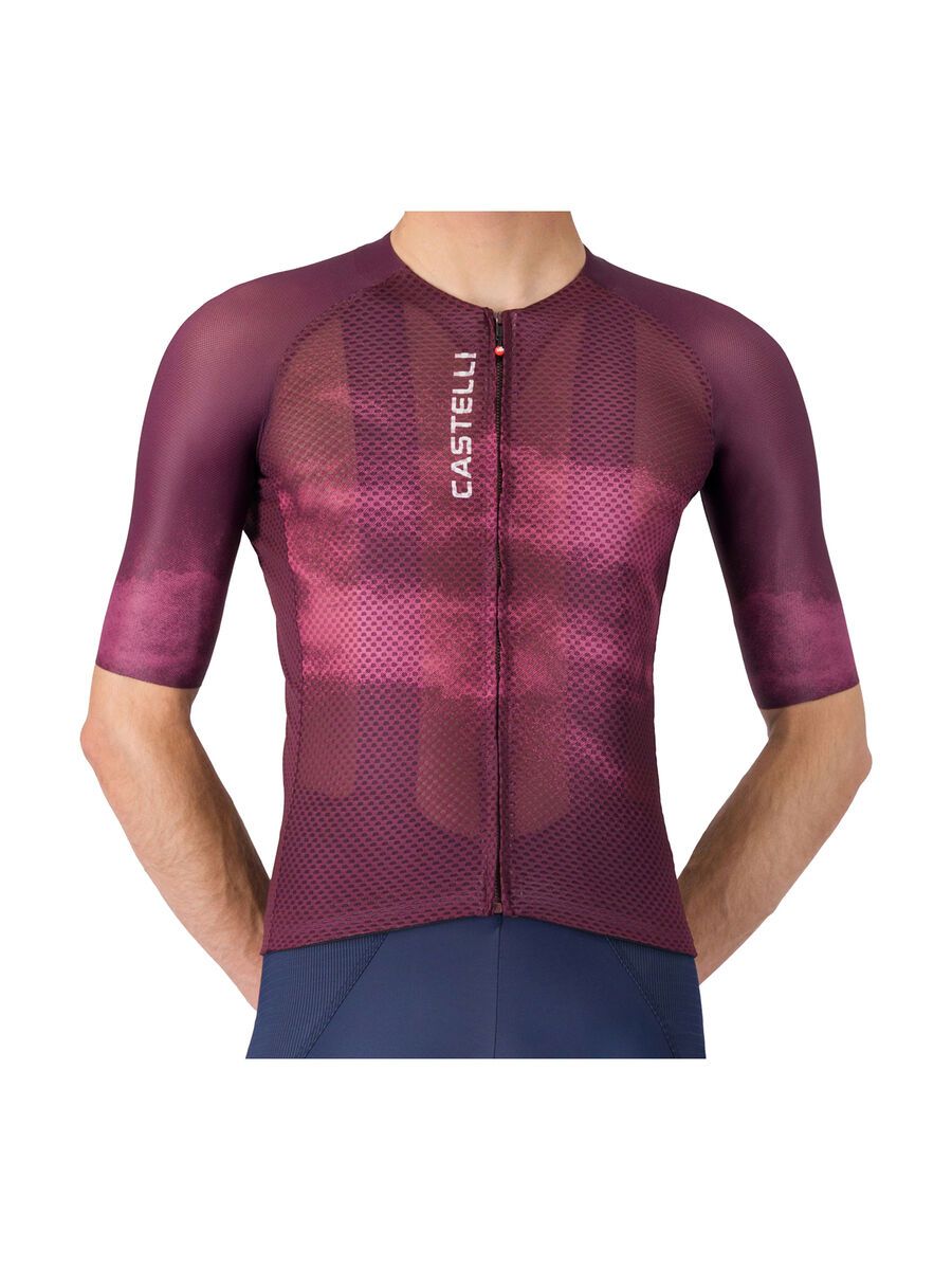 Castelli Climber's A/C Jersey, deep bordeaux/white - Bild 1