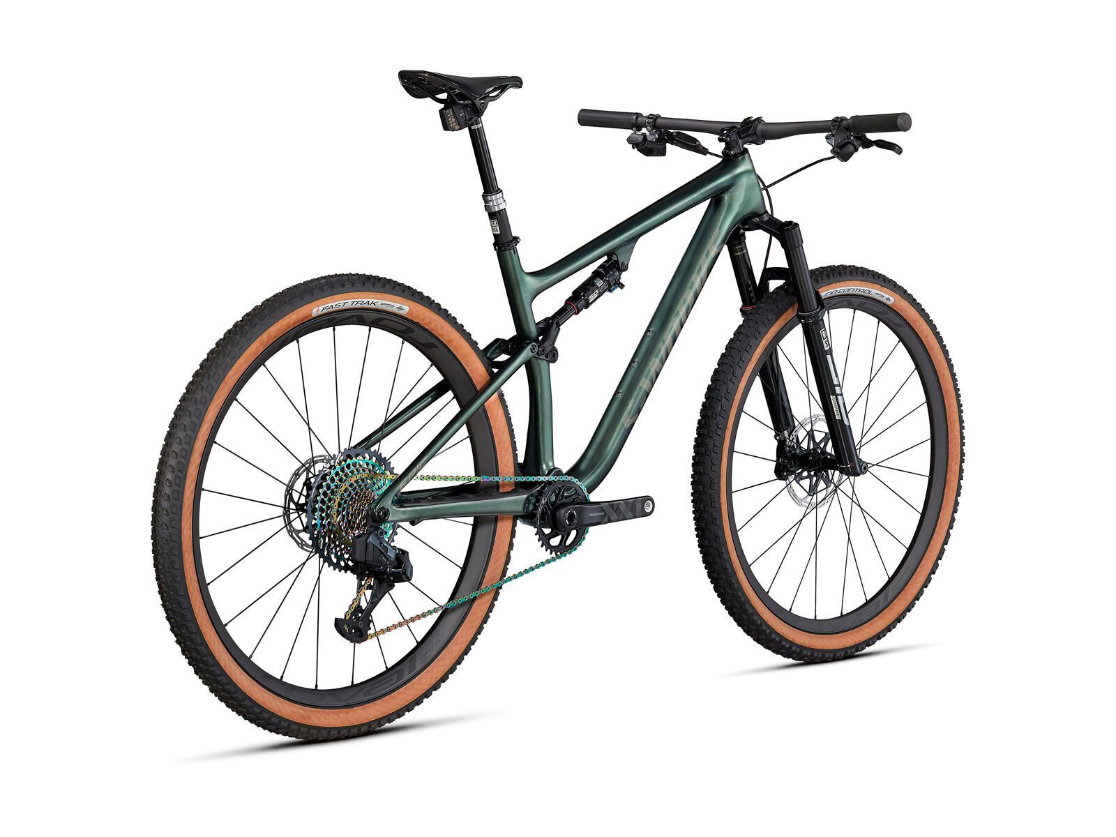 Specialized S-Works Epic Evo, oak green metallic/diamond dust - Bild 3
