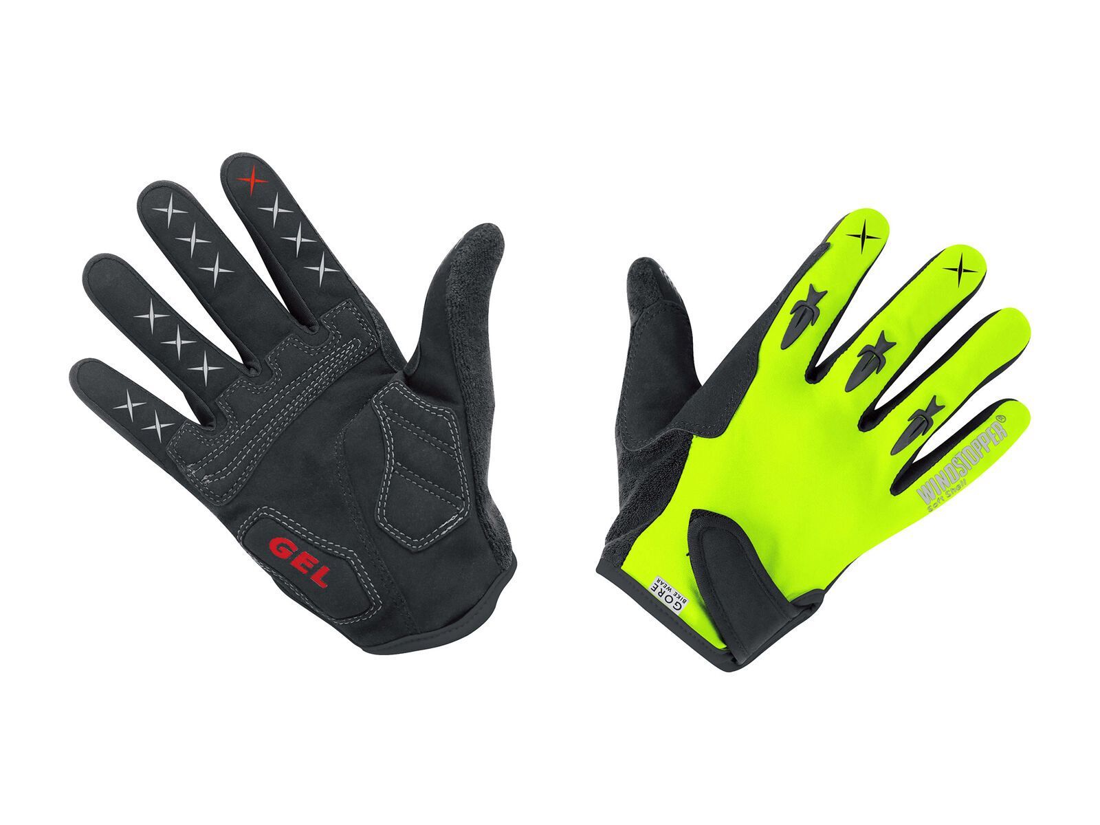 Gore Bike Wear Alp-X 2.0 Windstopper Soft Shell Light Handschuhe, black/neon yellow - Bild 1