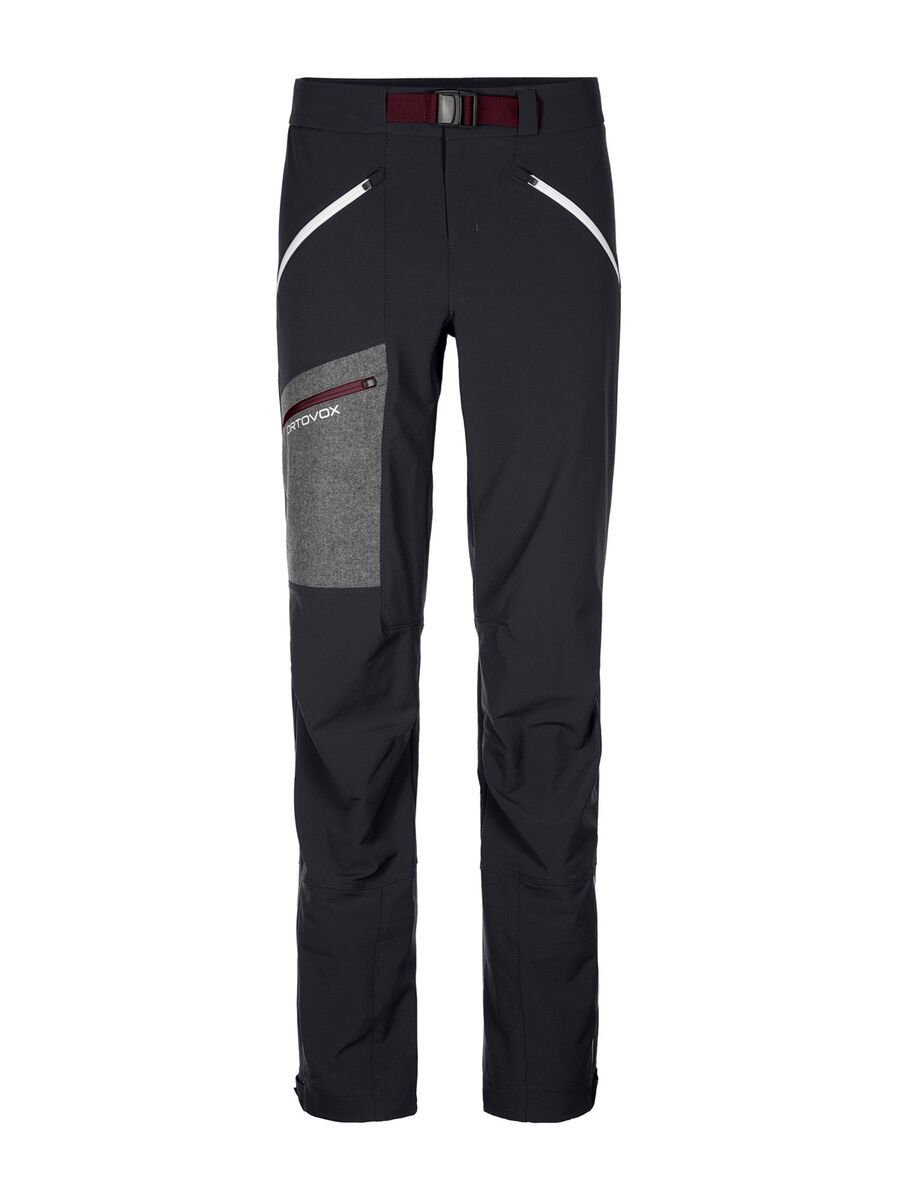 Ortovox Merino Airsolation Cevedale Pants W, black raven - Bild 1