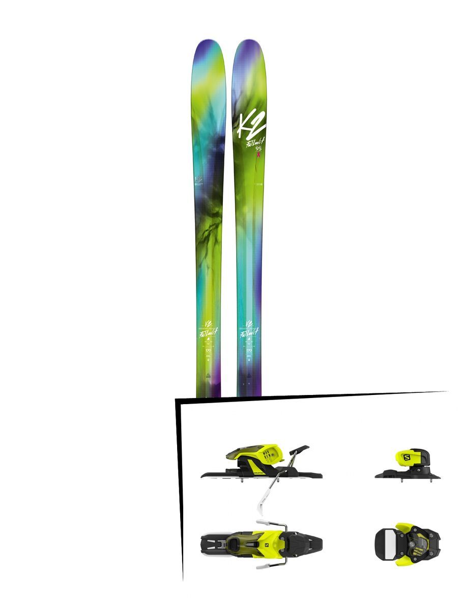 Set: K2 SKI FulLUVit 95Ti 2018 + Salomon Warden 11 yellow/black - Bild 1