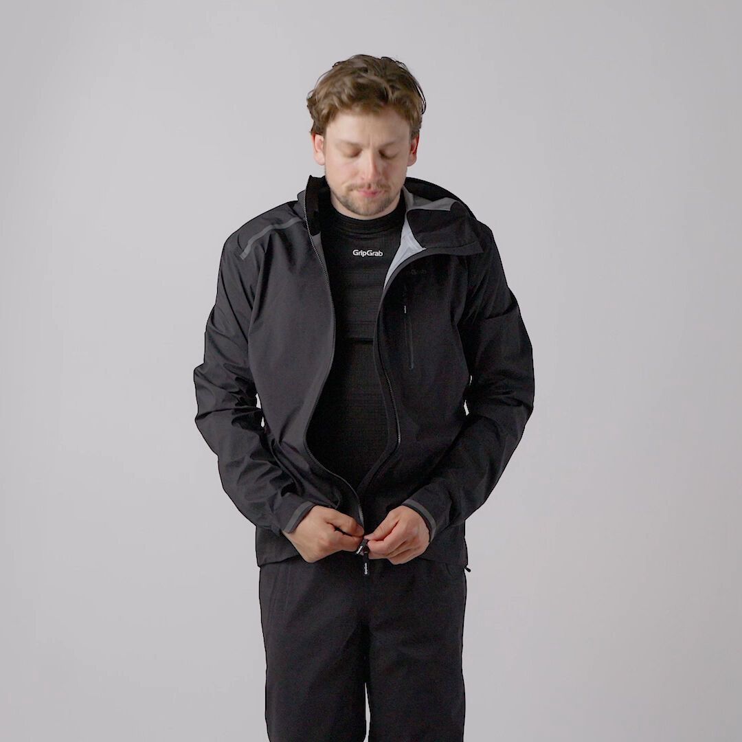 GripGrab EXPLR Waterproof Lightweight Jacket, black - Video 13