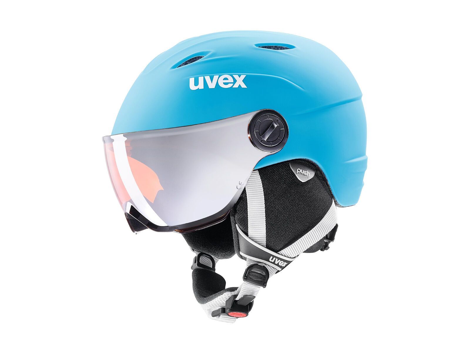 uvex junior visor pro, liteblue-white mat - Bild 1