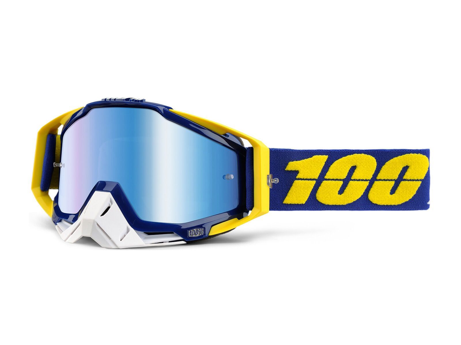 100% Racecraft inkl. Wechselscheibe, lindstrom/Lens: mirror blue, clear - Bild 1