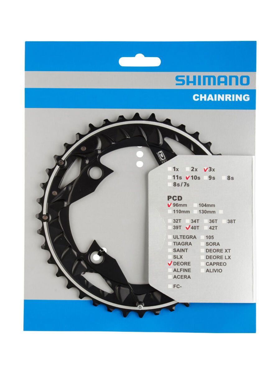 Shimano SLX FC-M672/FC-M622, schwarz - Bild 1
