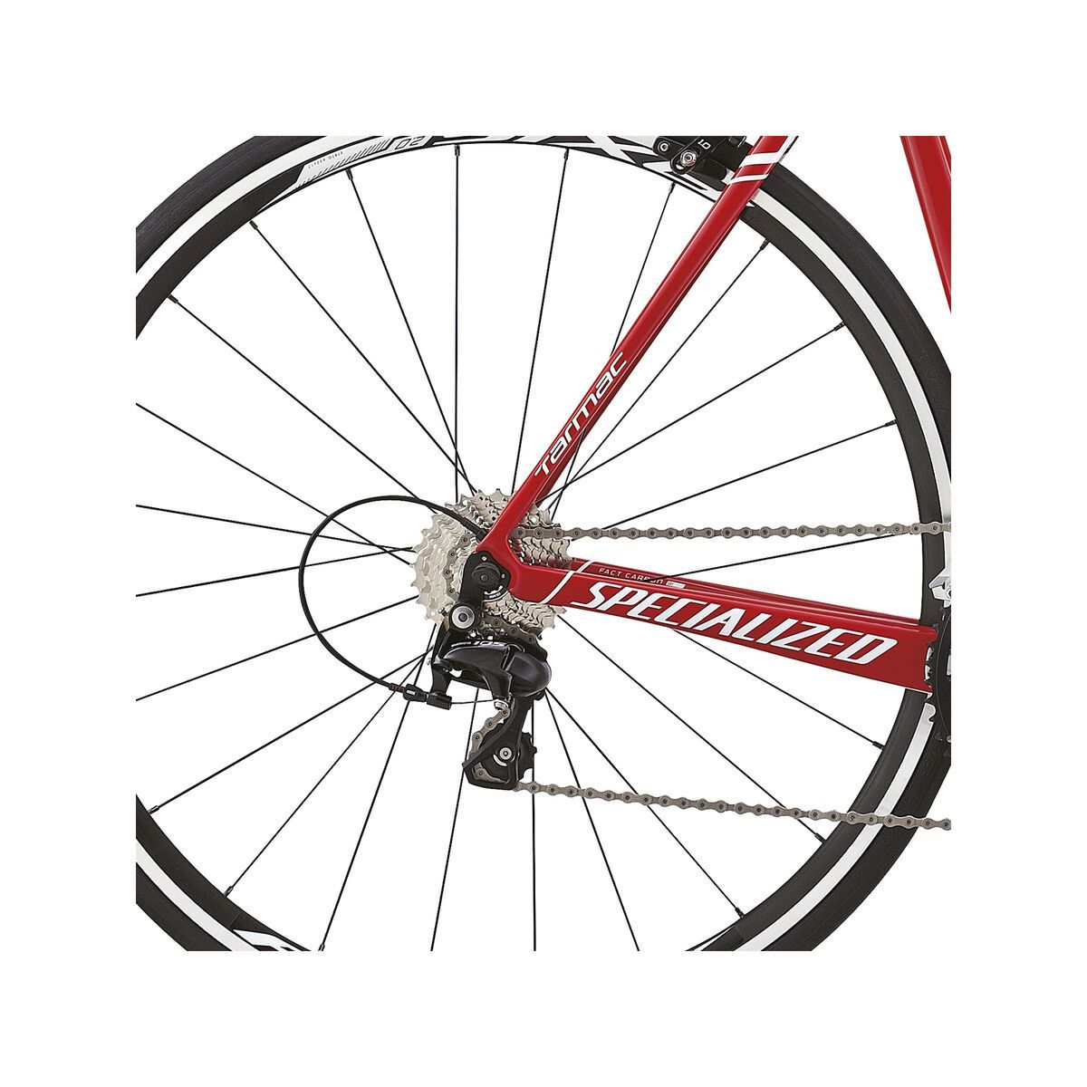 Specialized Tarmac Sport, Gloss Red/White - Bild 4