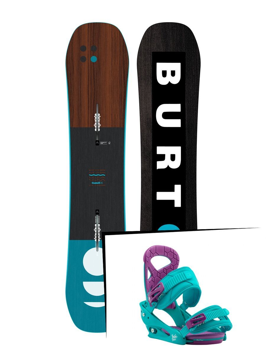 Set: Burton Custom Smalls 2019 + Burton Scribe Smalls frostberry - Bild 1