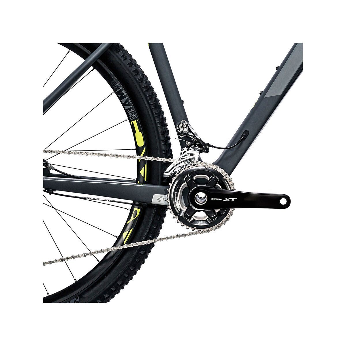 Cube Reaction GTC Pro 27.5, grey´n´flashyellow - Bild 3