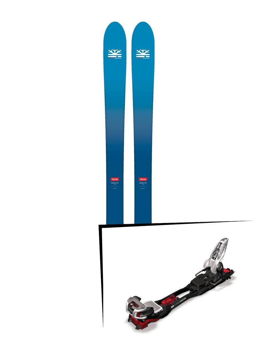 Set: DPS Skis Wailer F106 Foundation 2018 + Marker Baron EPF 13 black/white/red - Bild 1