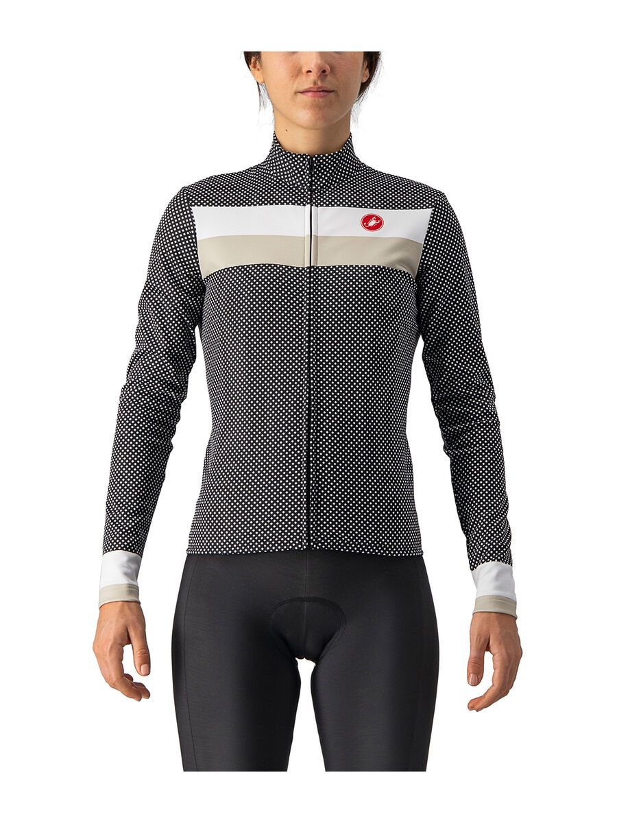 Castelli Volare LS Jersey, black/white-chalk - Bild 1
