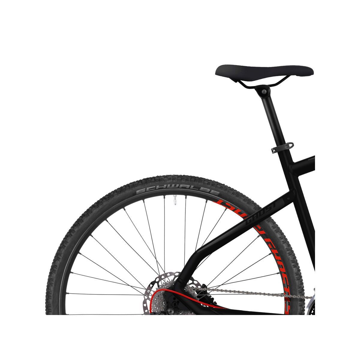 Ghost Square Cross 7.8 AL, night black/titanium gray/neon red - Bild 6