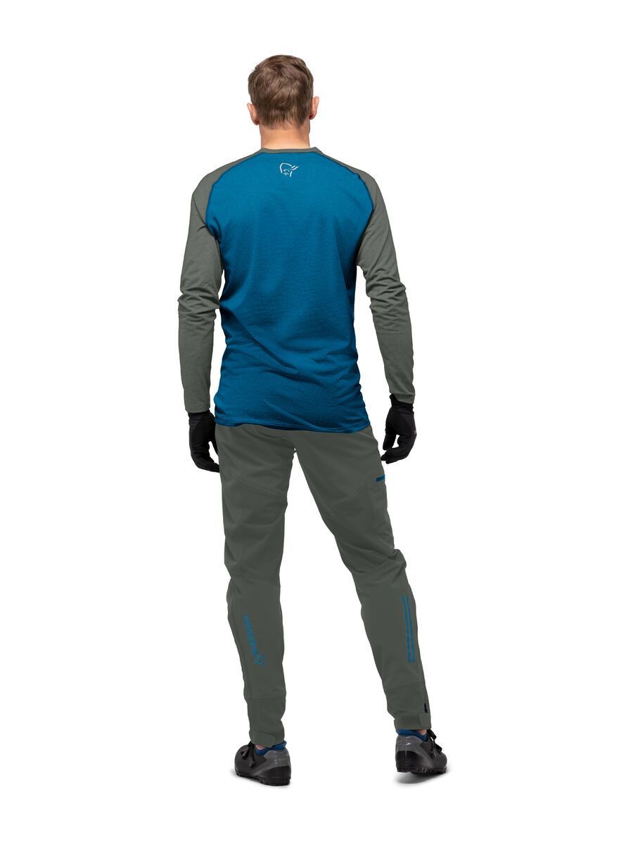 Norrona fjørå equaliser lightweight Long sleeve M's, mykonos blue/castor grey - Bild 4
