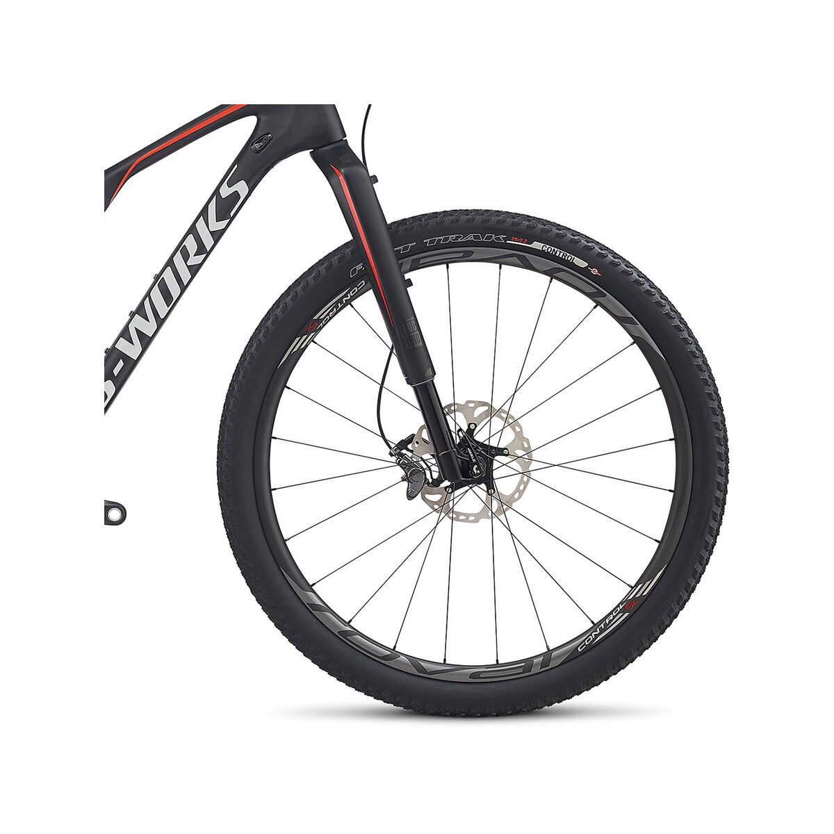 Specialized S-Works Epic FSR Carbon Di2 29, satin gloss carbon/rocket red/white - Bild 2