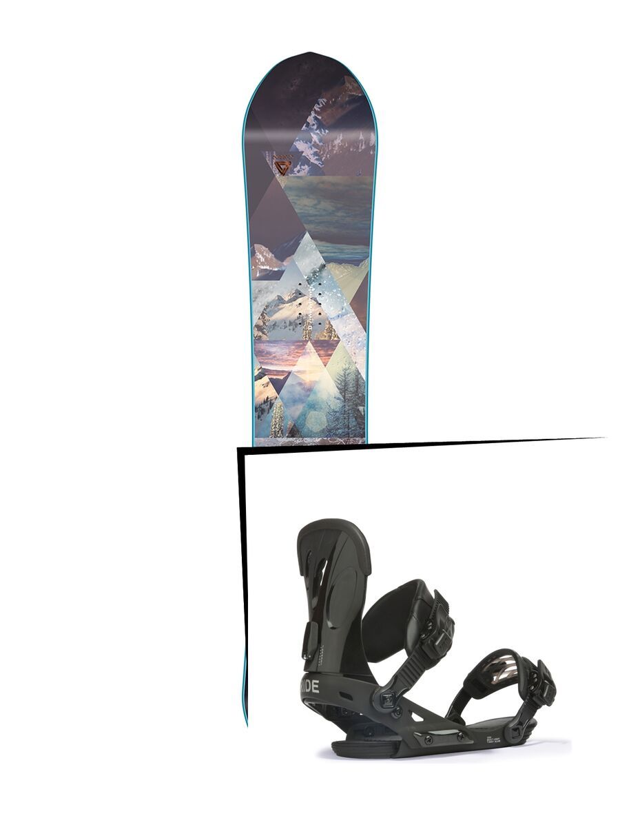 Set: Nitro Victoria 2017 + Ride VXN, black - Snowboardset - Bild 1