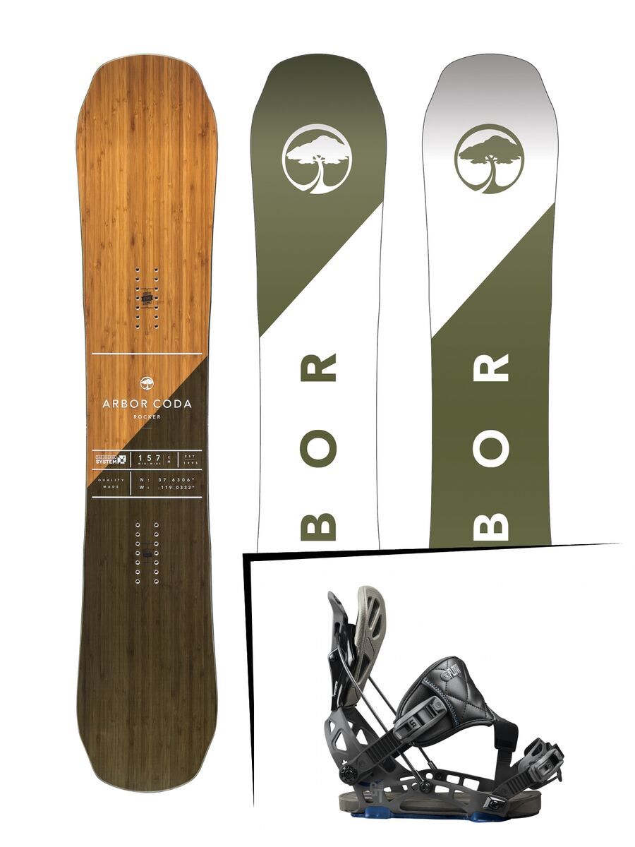 Set: Arbor Coda Rocker 2017 + Flow NX2-GT Hybrid (1718318S) - Bild 1