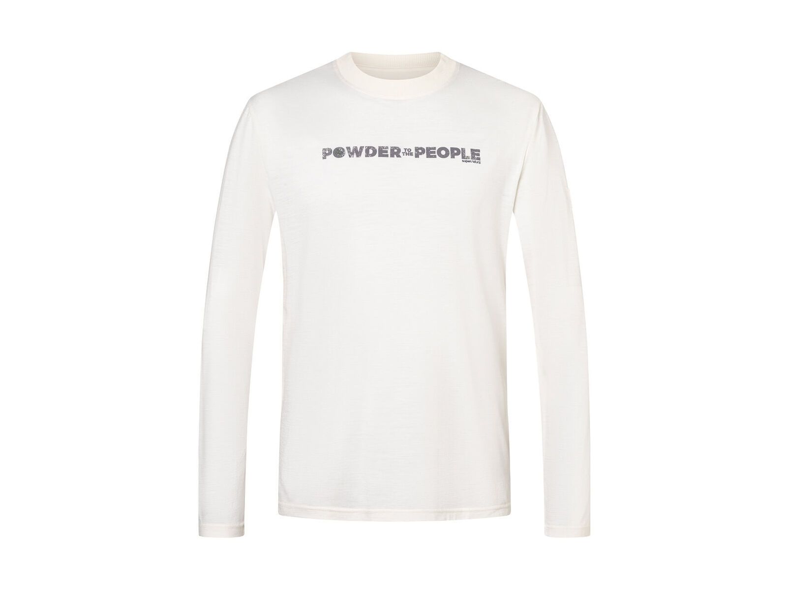 super.natural Powder To The People Bio J LS Herren, fresh white/various - Bild 2