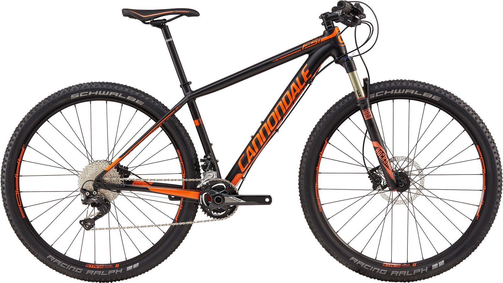 Cannondale F-Si 2 29, matte jet black w/ gloss hazard orange - ORG - Bild 1