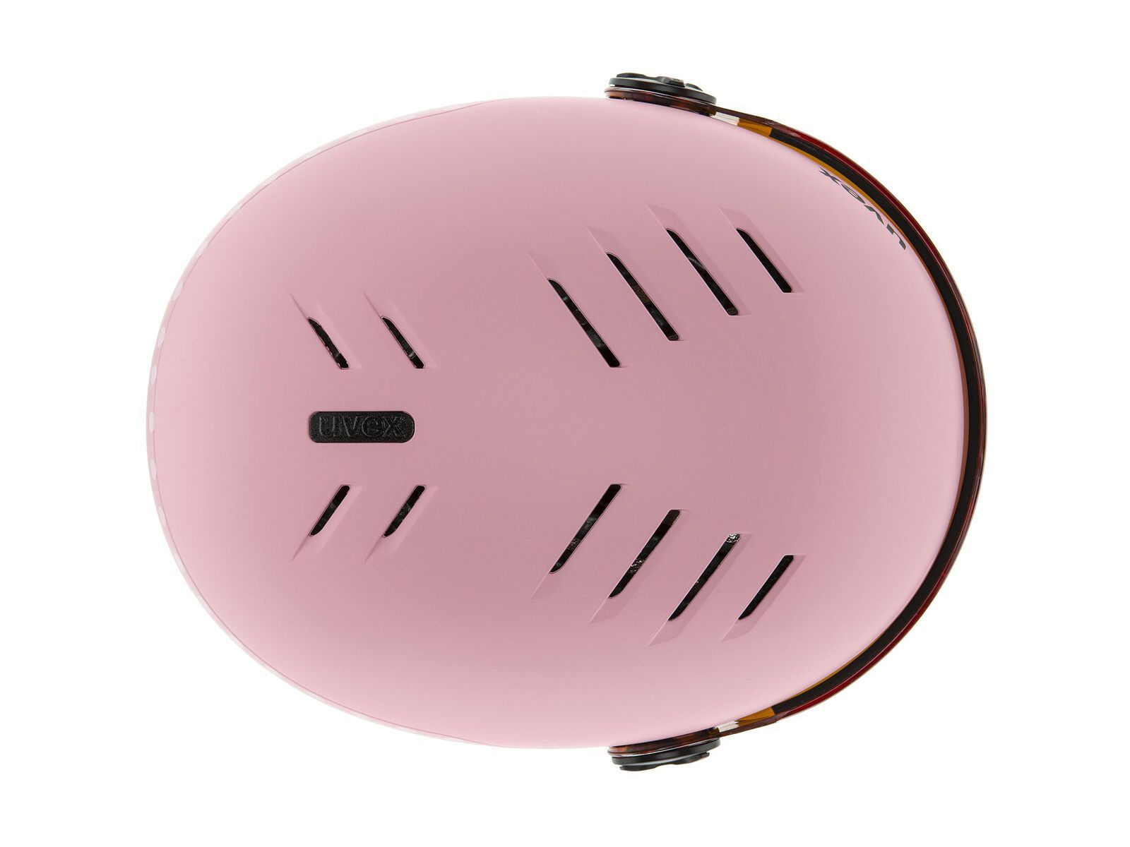 uvex rocket jr. visor silver mirror, pink confetti mat - Bild 5