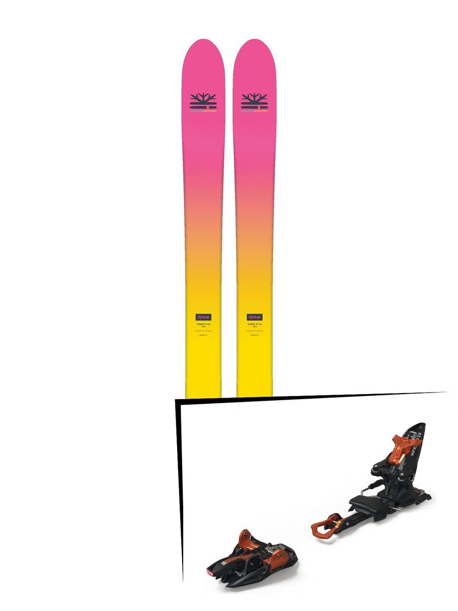 Set: DPS Skis Yvette 112 RP2 Foundation 2018 + Marker Kingpin 13 black/copper - Bild 1