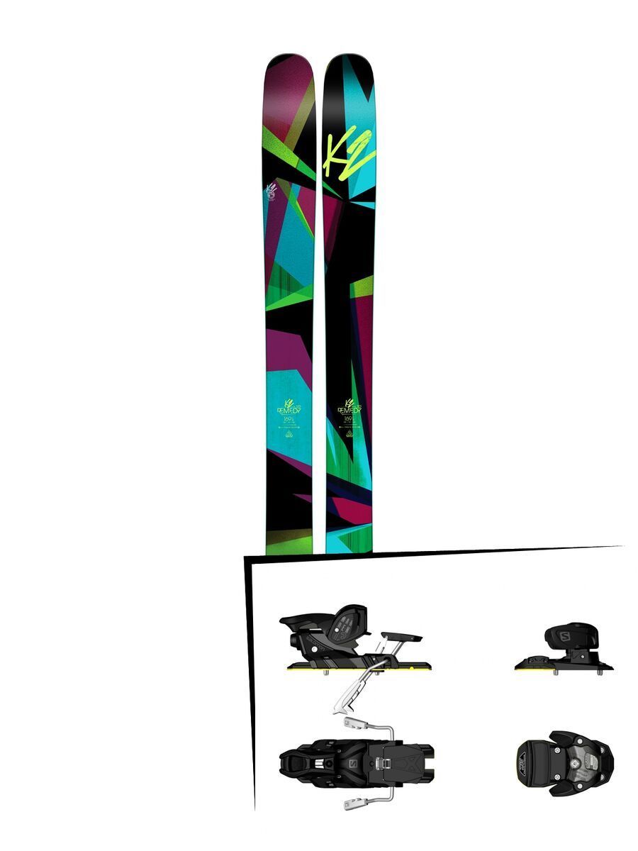 K2 SKI Set: Remedy 112 2016 + Salomon Warden MNC 13 - Bild 1