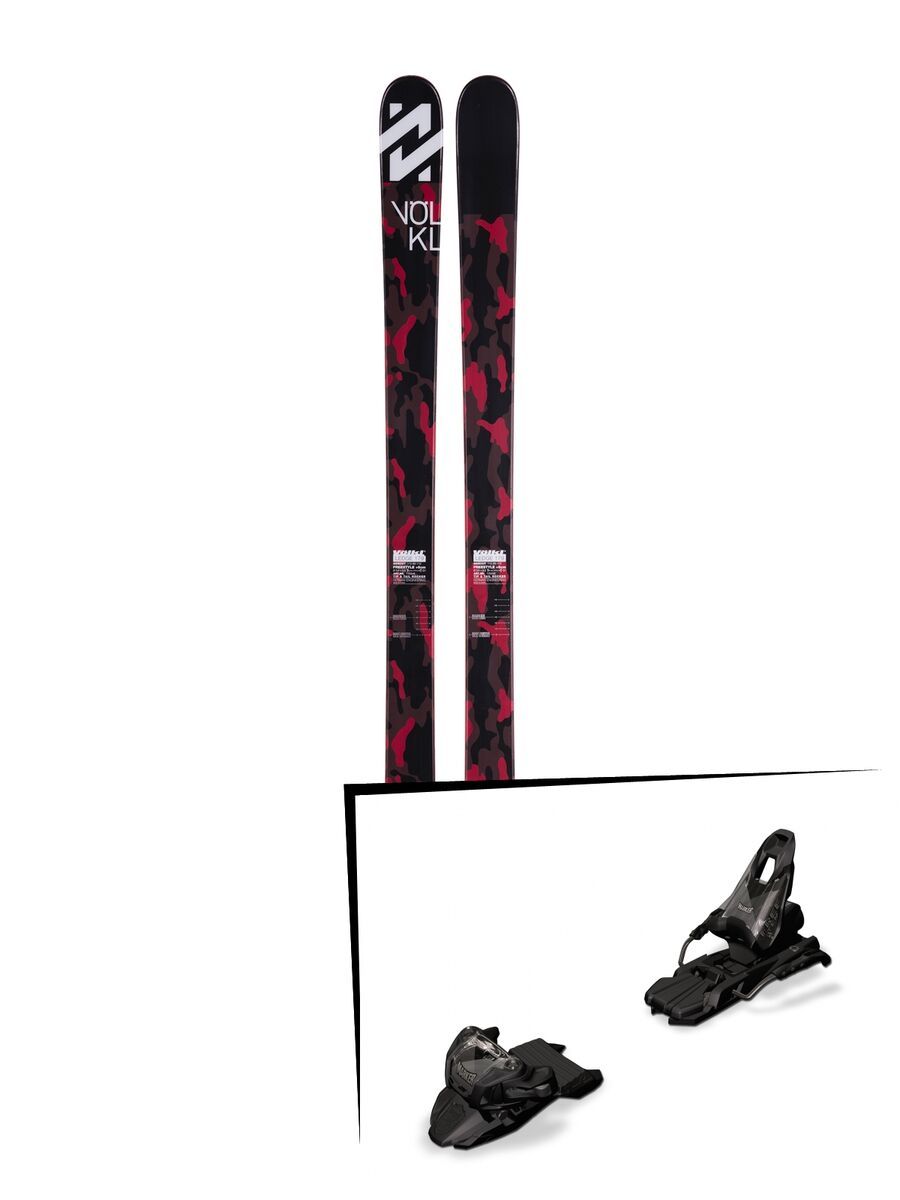 Set: Völkl Ledge 2016 + Free Ten inkl. Screw-Kit 85 mm, black - Skiset - Bild 1