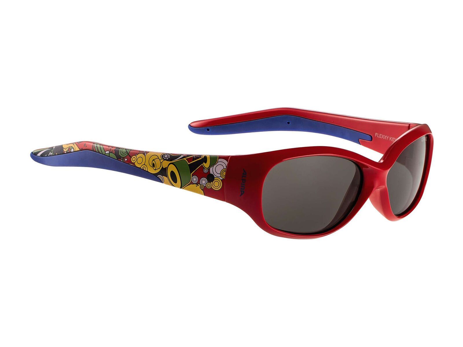 Alpina Flexxy Kids, red print/Lens: black S3 - Bild 1