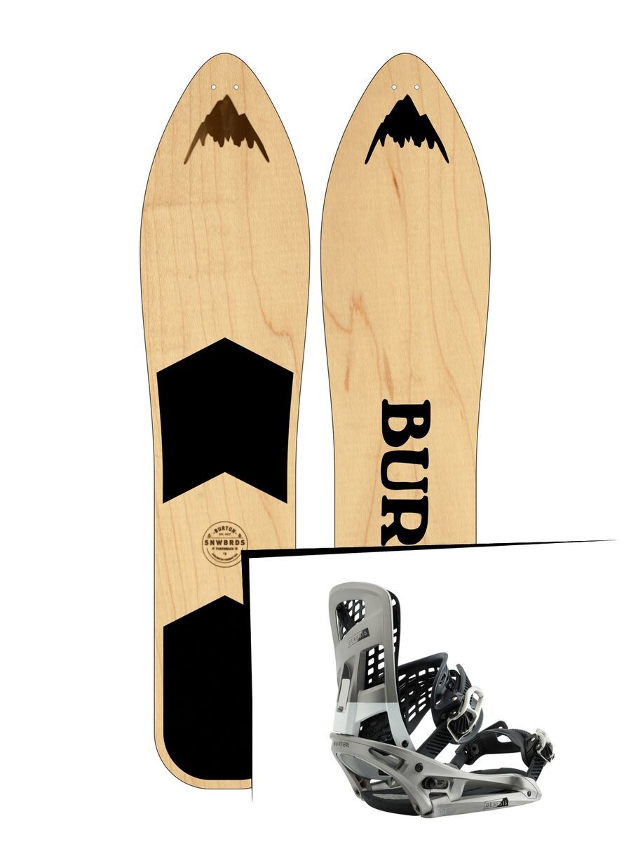 Set: Burton The Throwback 2019 + Burton Genesis EST super silver - Bild 1