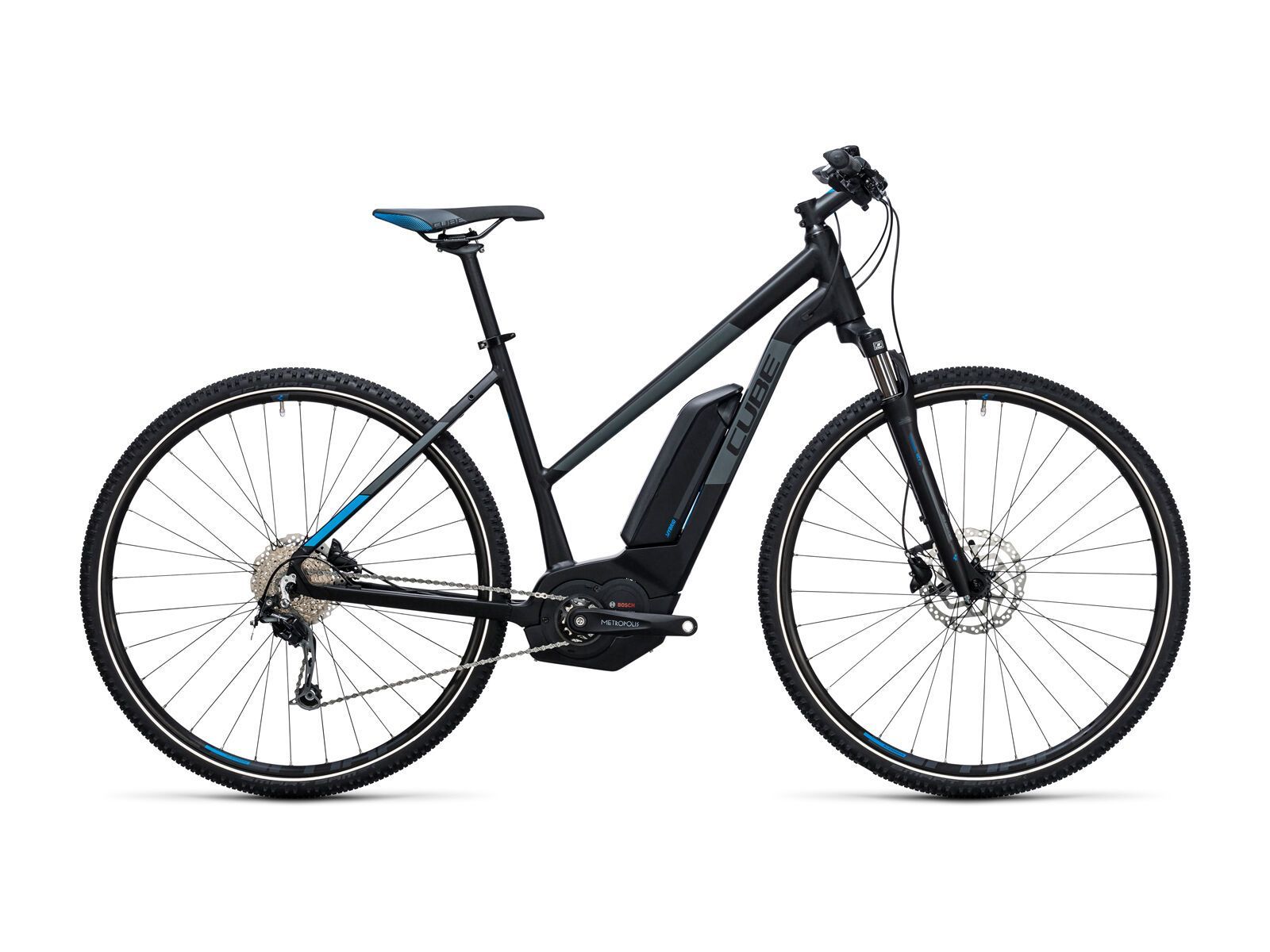 Cube Cross Hybrid Pro 500 Trapeze, black´n´blue - Bild 1