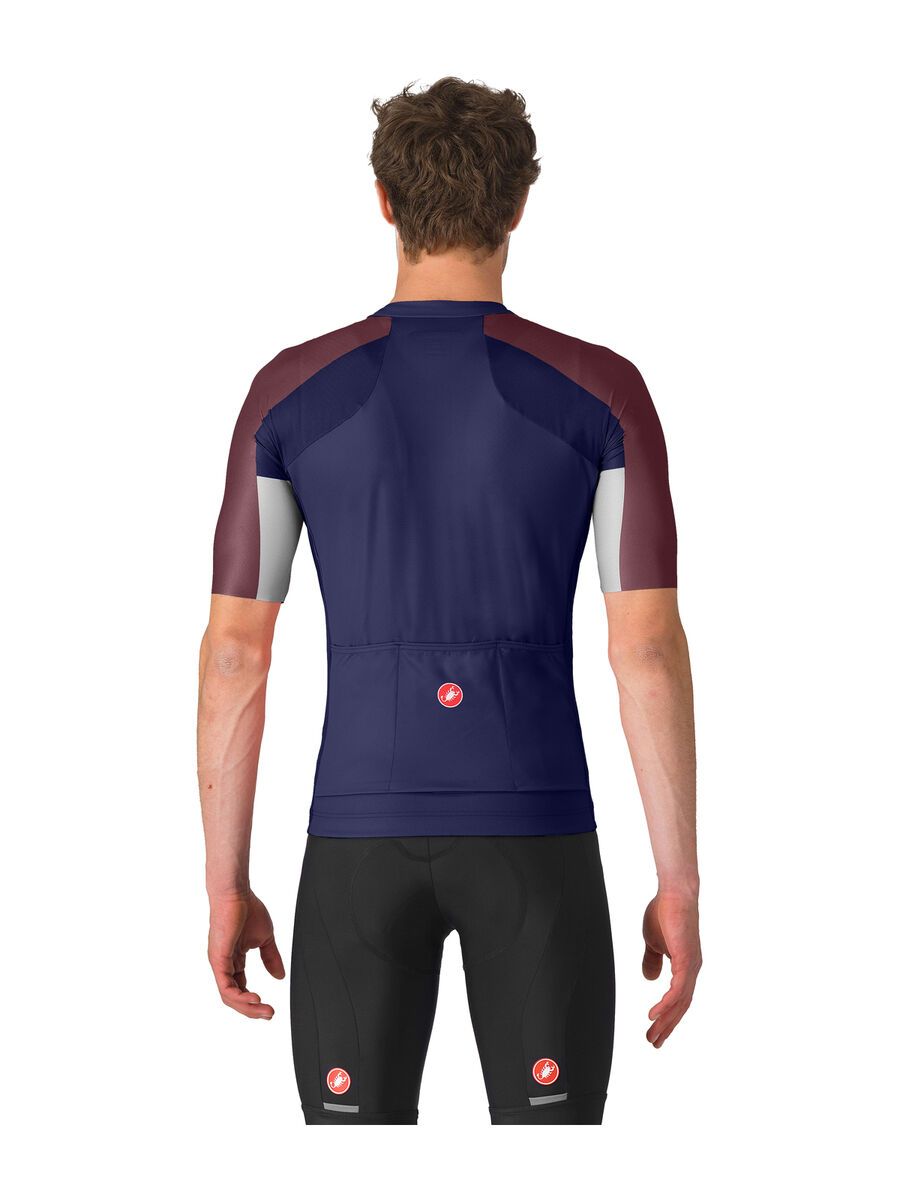 Castelli Entrata 6 Jersey, belgian blue/deep bordeaux-sil - Bild 2