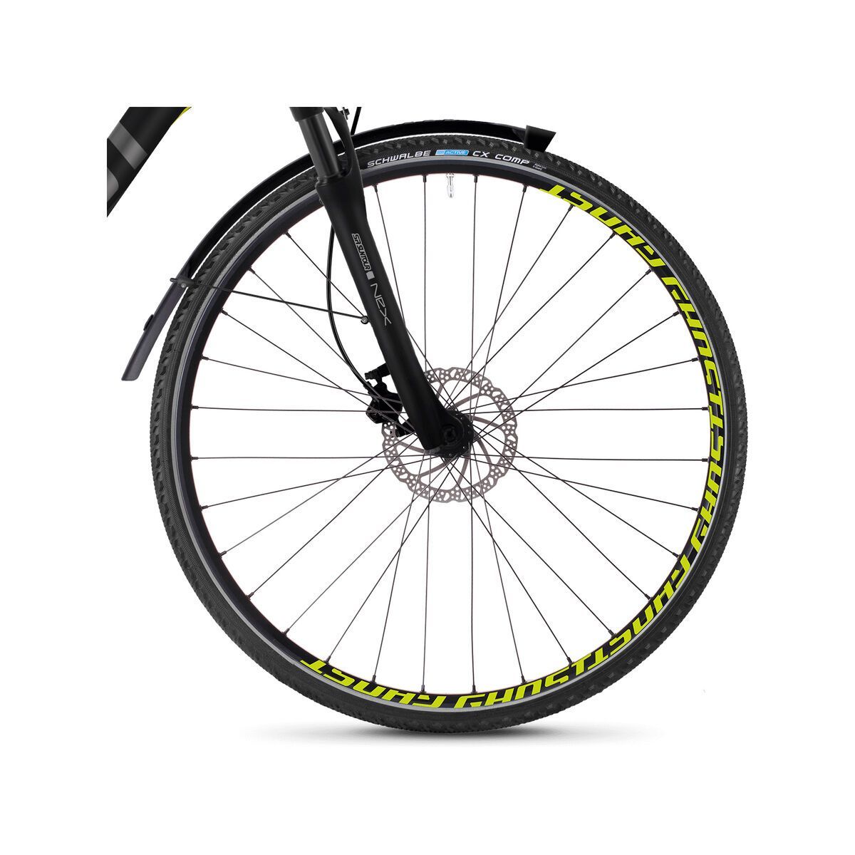 Ghost Square Cross X 3.8 AL, night black/titanium gray/neon yellow - Bild 2