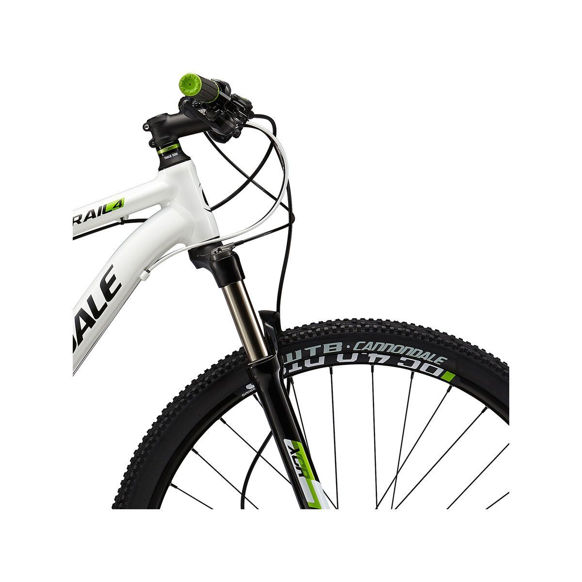 Cannondale Trail 27.5 4, magnesium white with jet block, berzerker green, gloss - Bild 5