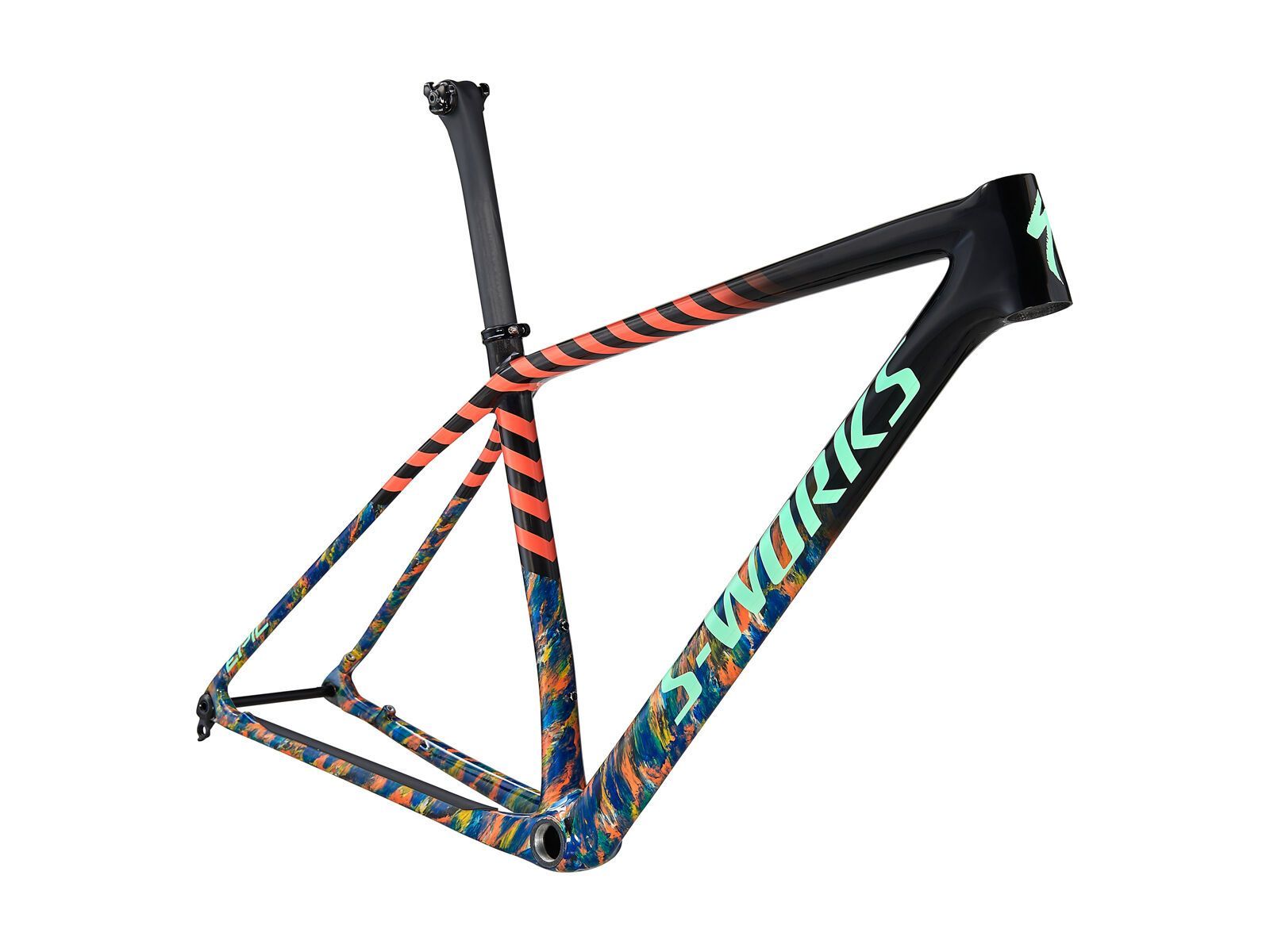 Specialized S-Works Epic HT Frameset, carbon/cobalt/brassy yellow - Bild 1