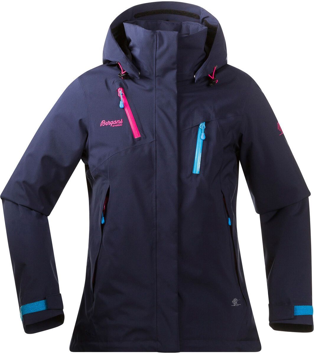 Bergans Tyin Insulated Lady Jacket, navy/hot pink/br seablue - Bild 1