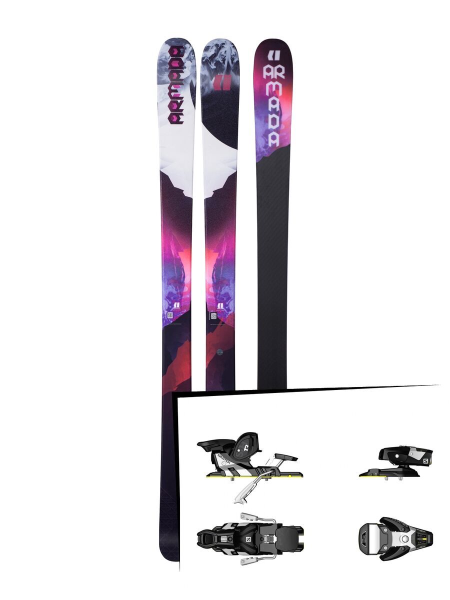 Set: Armada Victa 97 Ti 2018 + Salomon STH2 WTR 13 black/white - Bild 1