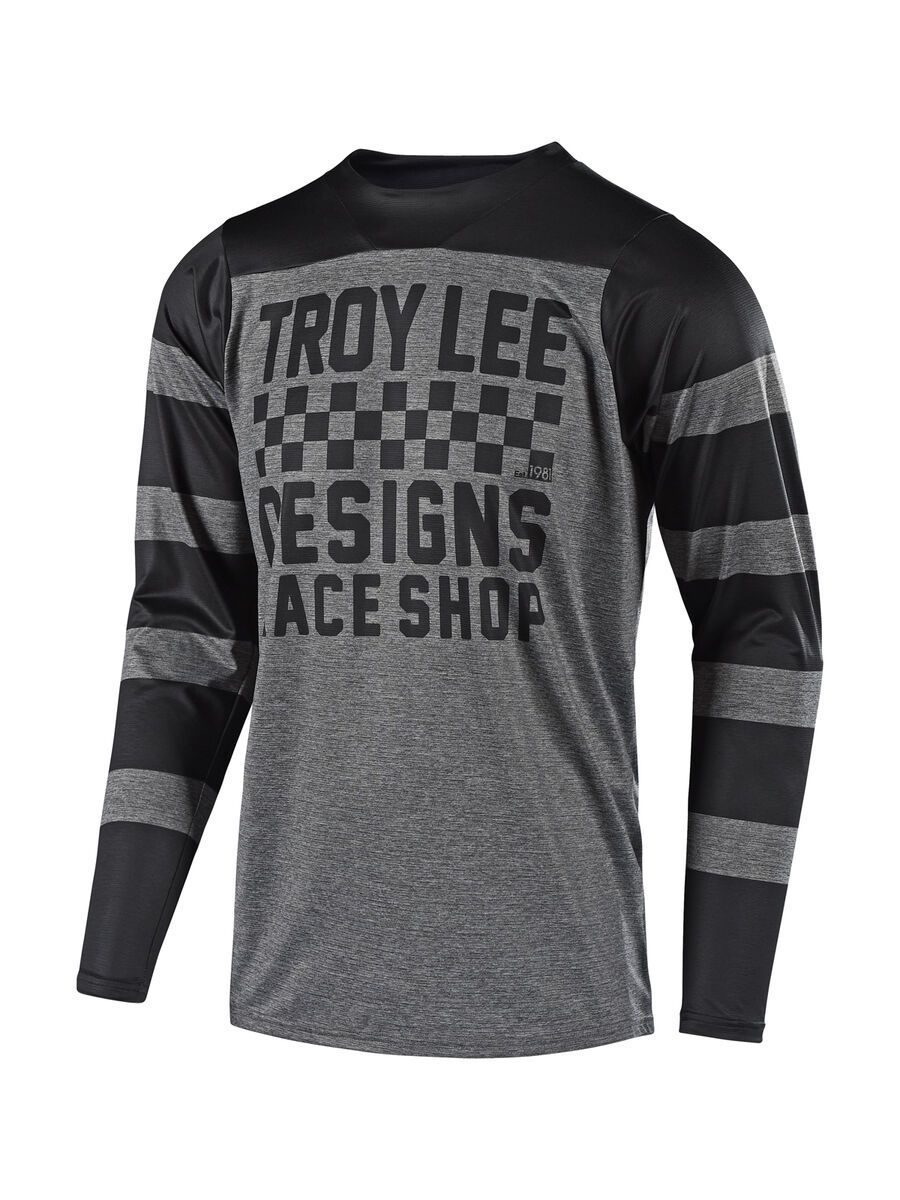 TroyLee Designs Skyline Checker L/S Jersey, heather gray/black - Bild 1